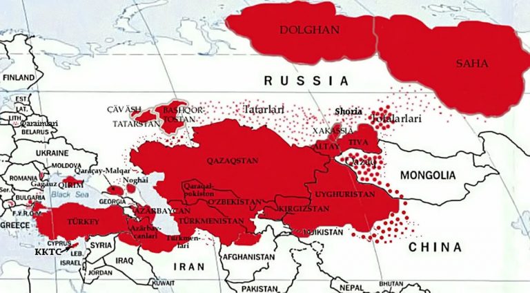 Тюркские народы россии карта